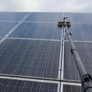 Zonnepanelen reiniging bedrijf Wieringerwerf Augustus 2019