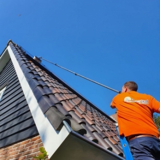 Zonnepanelen & zonnecollectoren schoonmaken woning particulier Ursem September 2020